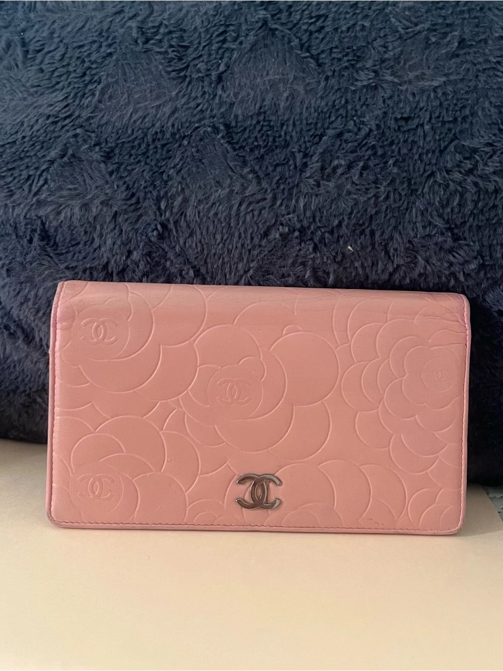 Chanel Pink Camellia Wallet